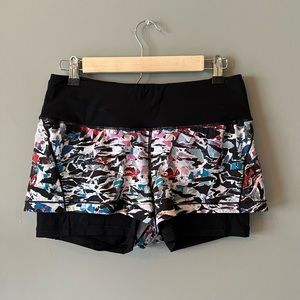 Lululemon Geometric Biker Shorts